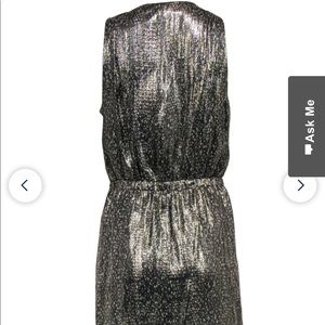 Metallic mini dress